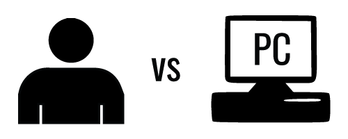 Picture of a Human and CPU